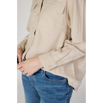 Only Beige Linen Shirt