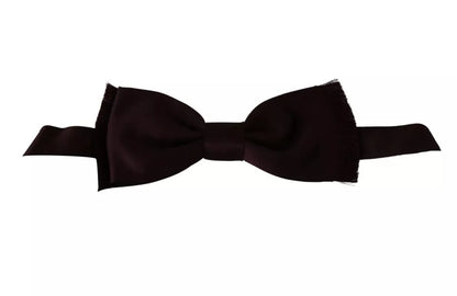 Papillon classico Dolce &amp; Gabbana Bordeaux Rosso Seta Solido