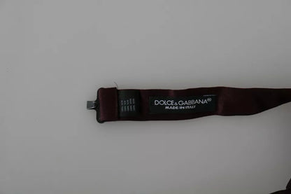 Papillon classico Dolce &amp; Gabbana Bordeaux Rosso Seta Solido