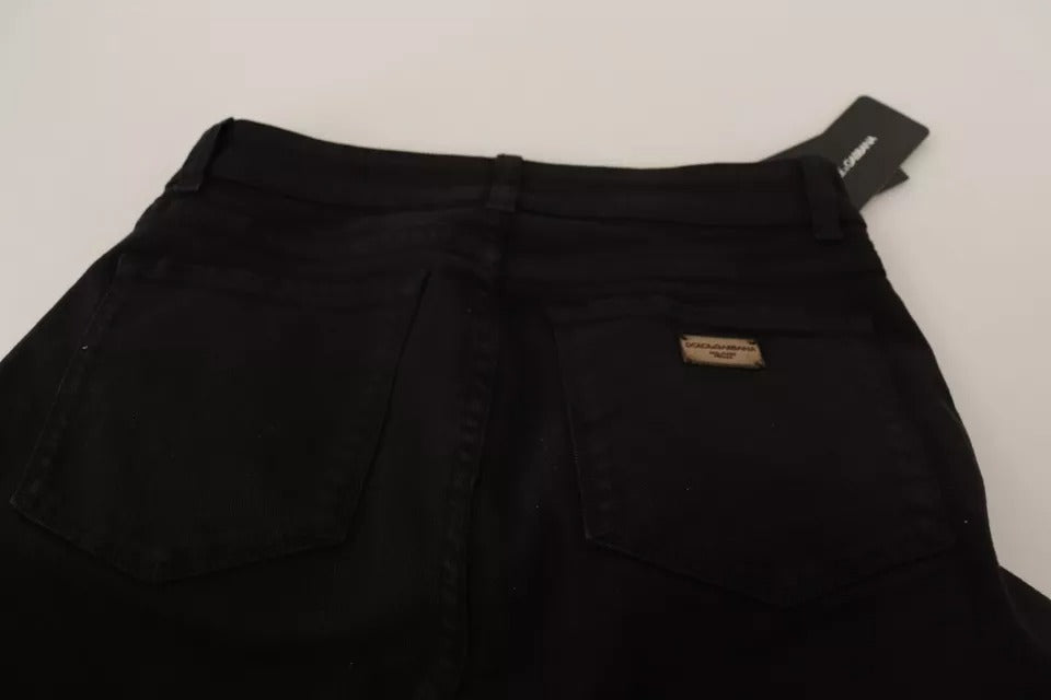 Dolce & Gabbana Black Cotton Stretch Skinny Denim Jeans