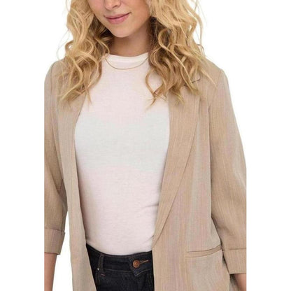 Only Beige Viscose Suits & Blazer