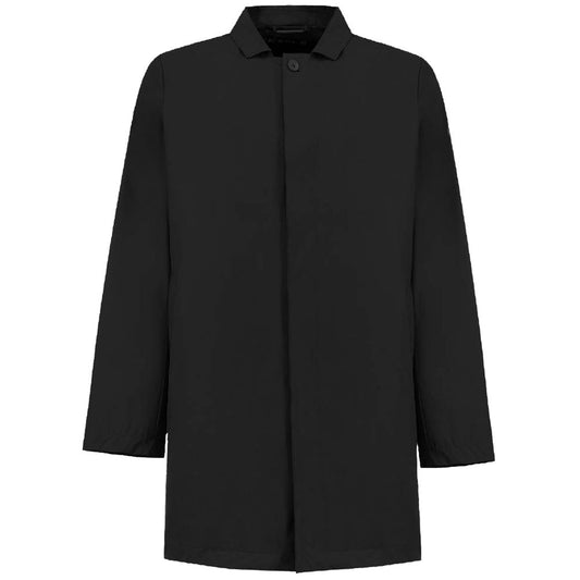 People Of Shibuya Black Recycled Polyester Men's Trench Coat