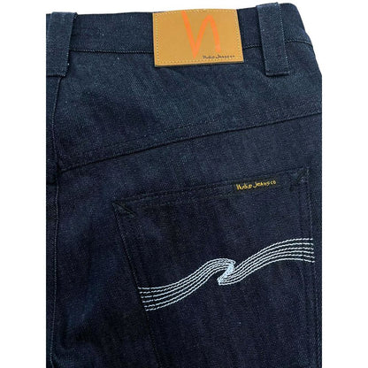 Jeans da uomo in cotone blu Nudie Jeans