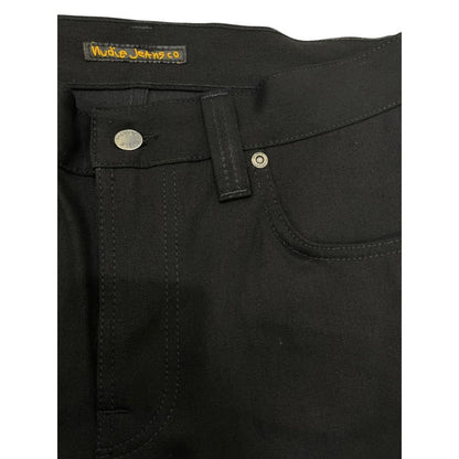 Jeans da uomo in cotone nero Nudie Jeans