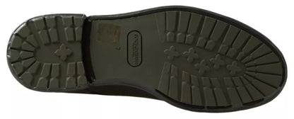 Dolce &amp; Gabbana Scarpe eleganti in pelle verde con suola in gomma