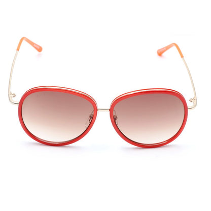 Occhiali da sole in metallo rosso Lancaster