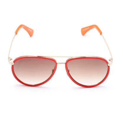 Occhiali da sole in metallo rosso Lancaster