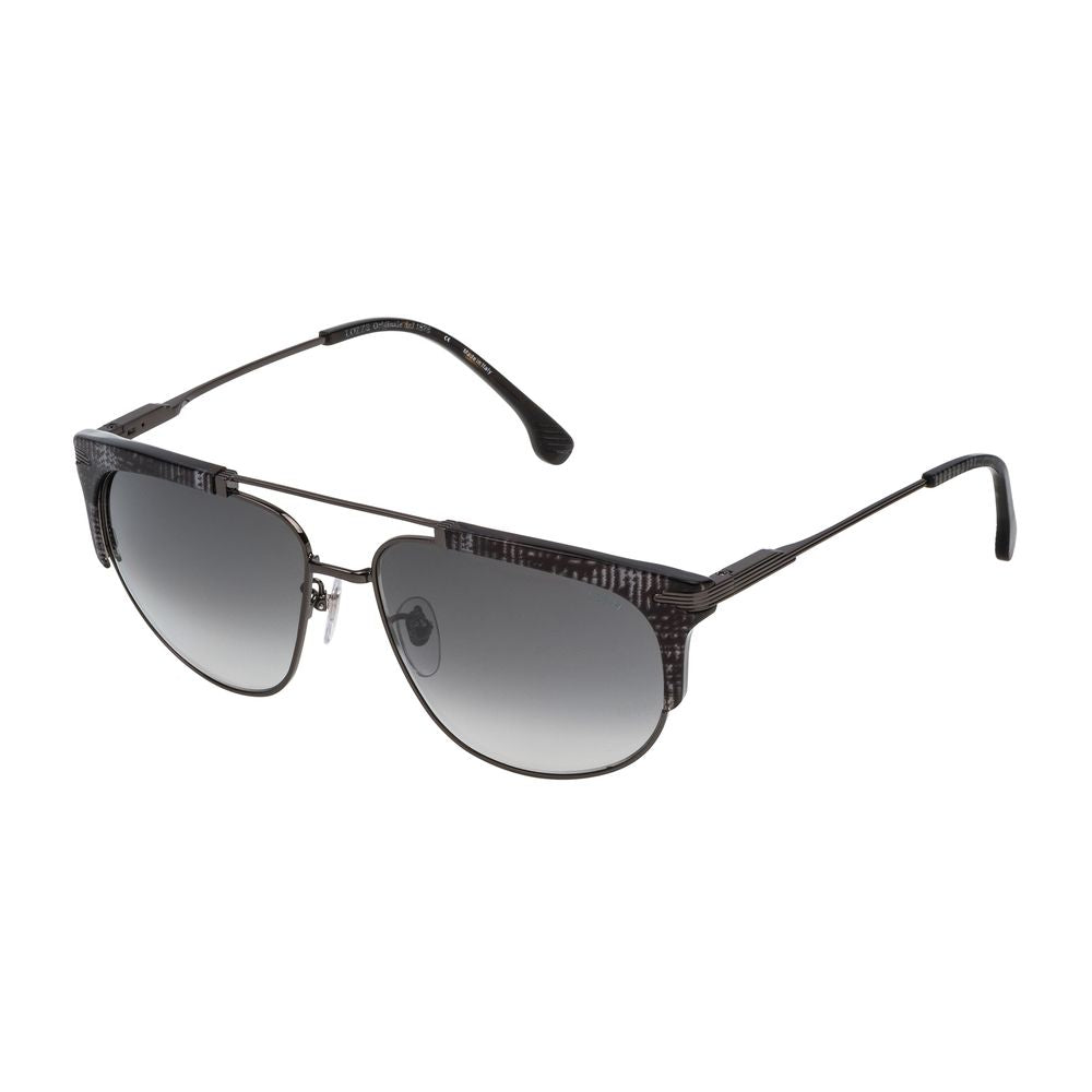 Occhiali da sole in metallo marrone Lozza