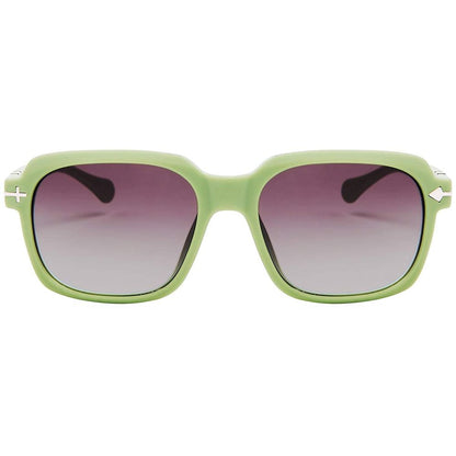 Occhiali da sole in acetato verde opposto
