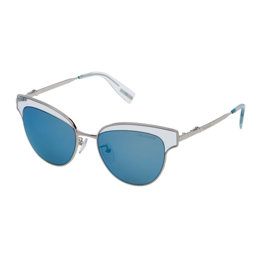 Occhiali da sole Trussardi in metallo argento