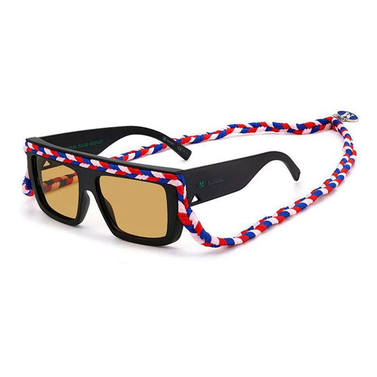 Occhiali da sole in resina nera M Missoni