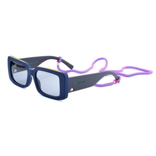 Occhiali da sole in resina blu M Missoni