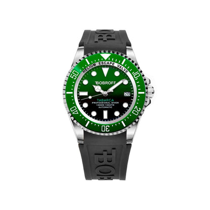 Orologio Bobroff in gomma nera