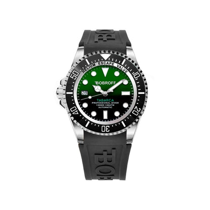 Orologio Bobroff in gomma nera