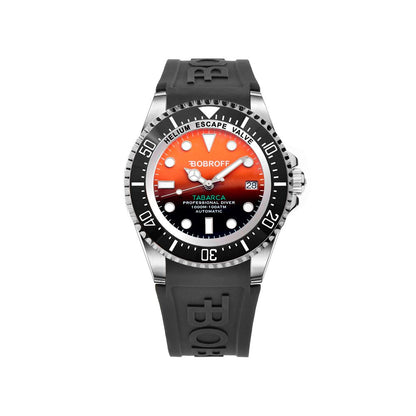 Orologio Bobroff in gomma nera