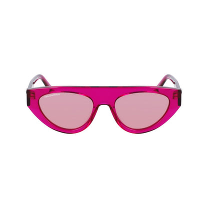 Occhiali da sole in acetato rosa Karl Lagerfeld