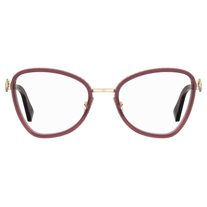 Moschino Burgundy Metal Frames