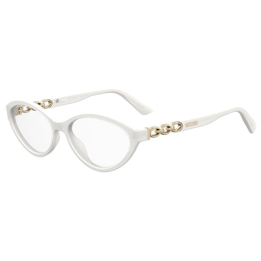 Moschino White Haircalf Frames
