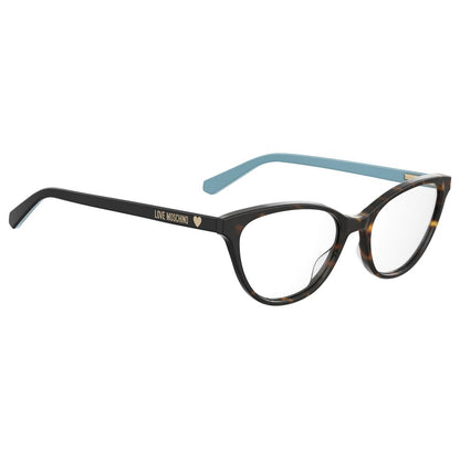 Montature in acetato marrone Love Moschino