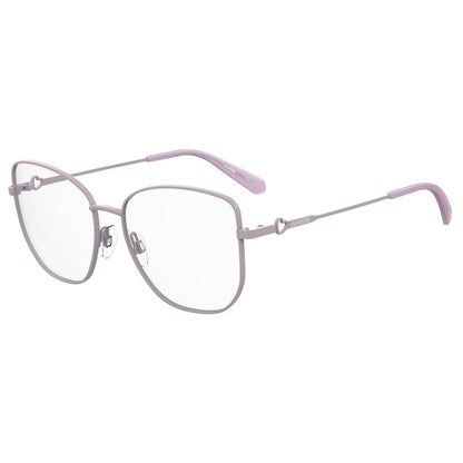 Montatura in metallo viola Love Moschino
