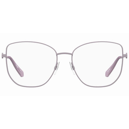 Montatura in metallo viola Love Moschino