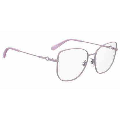 Montatura in metallo viola Love Moschino