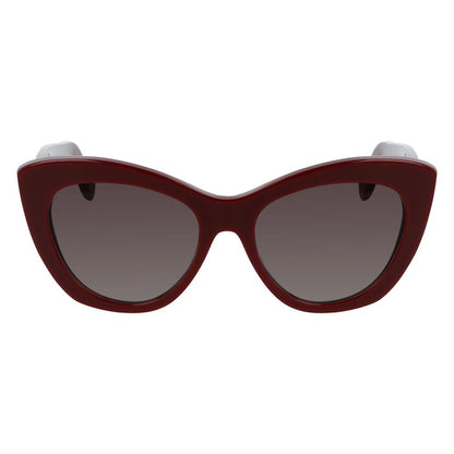 Salvatore Ferragamo Bordeaux Haircalf Sunglasses