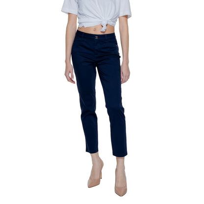 Street One Blue Cotton Jeans & Pant