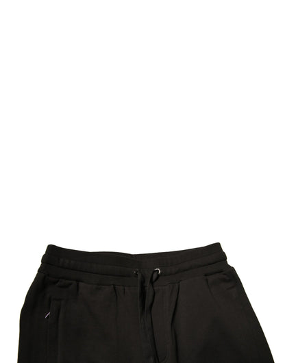 Dolce &amp; Gabbana Jogger in cotone nero da uomo Pantaloni della tuta