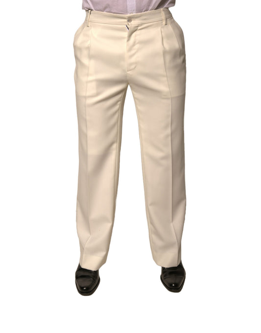 Pantaloni dritti Dolce &amp; Gabbana Off White