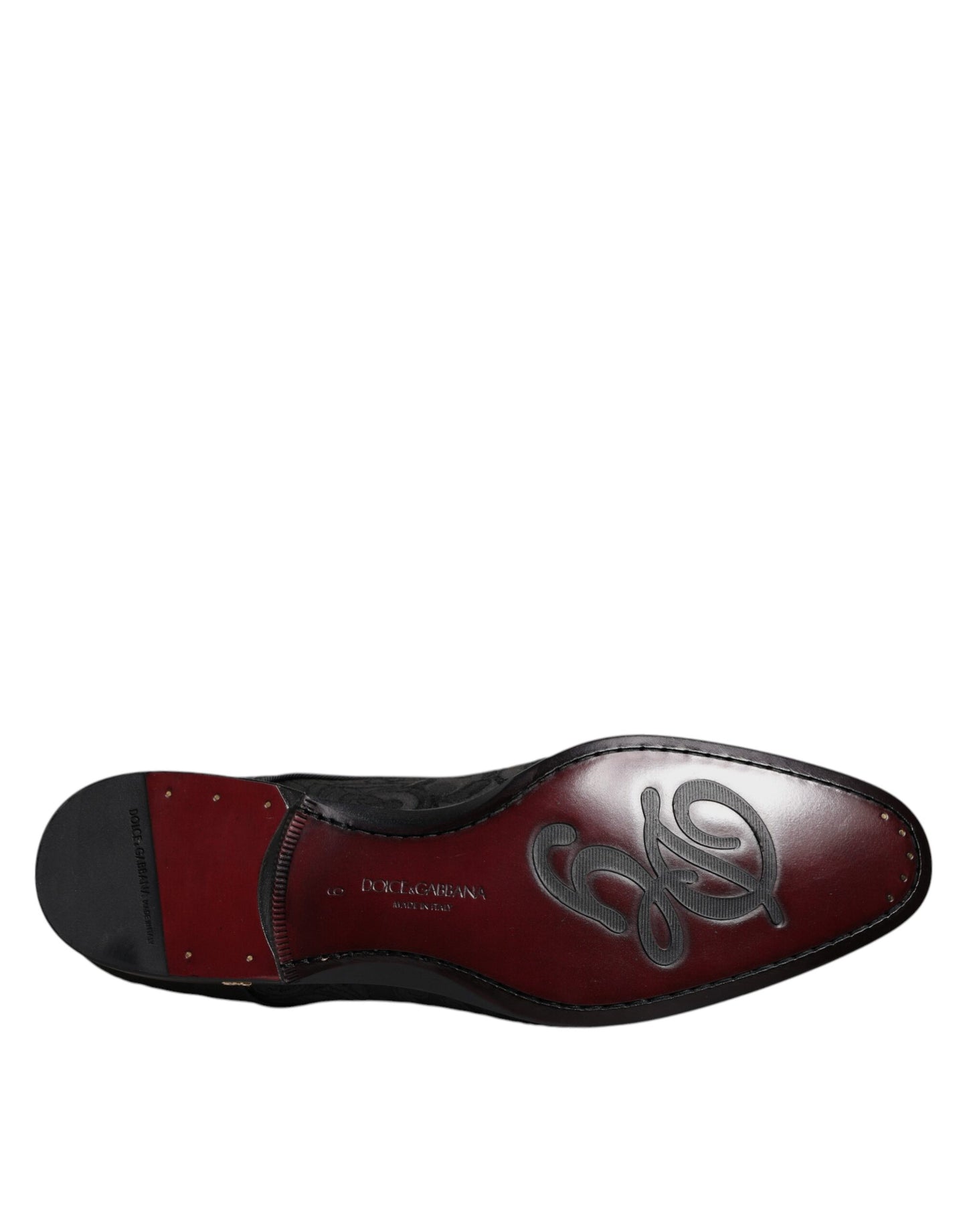 Dolce &amp; Gabbana Scarpe Derby con lacci in jacquard nero