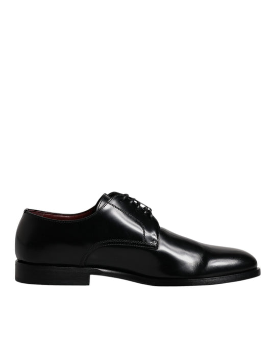 Dolce &amp; Gabbana Scarpe eleganti da sera stringate in pelle di vitello nera Derby