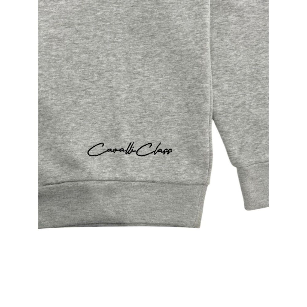 Maglione da donna in poliestere grigio Cavalli Class