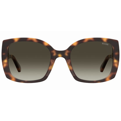 Moschino Brown Haircalf Sunglasses