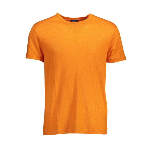 Gant Orange Linen Men T-Shirt