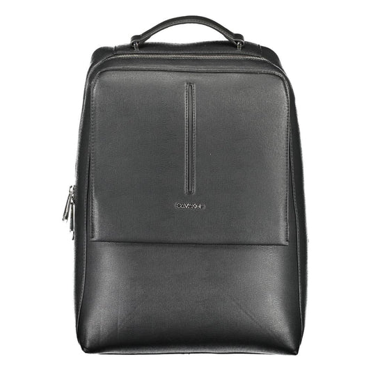 Calvin Klein Black Polyester Men Backpack