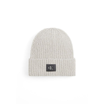 Calvin Klein Jeans Gray Marabou Hat
