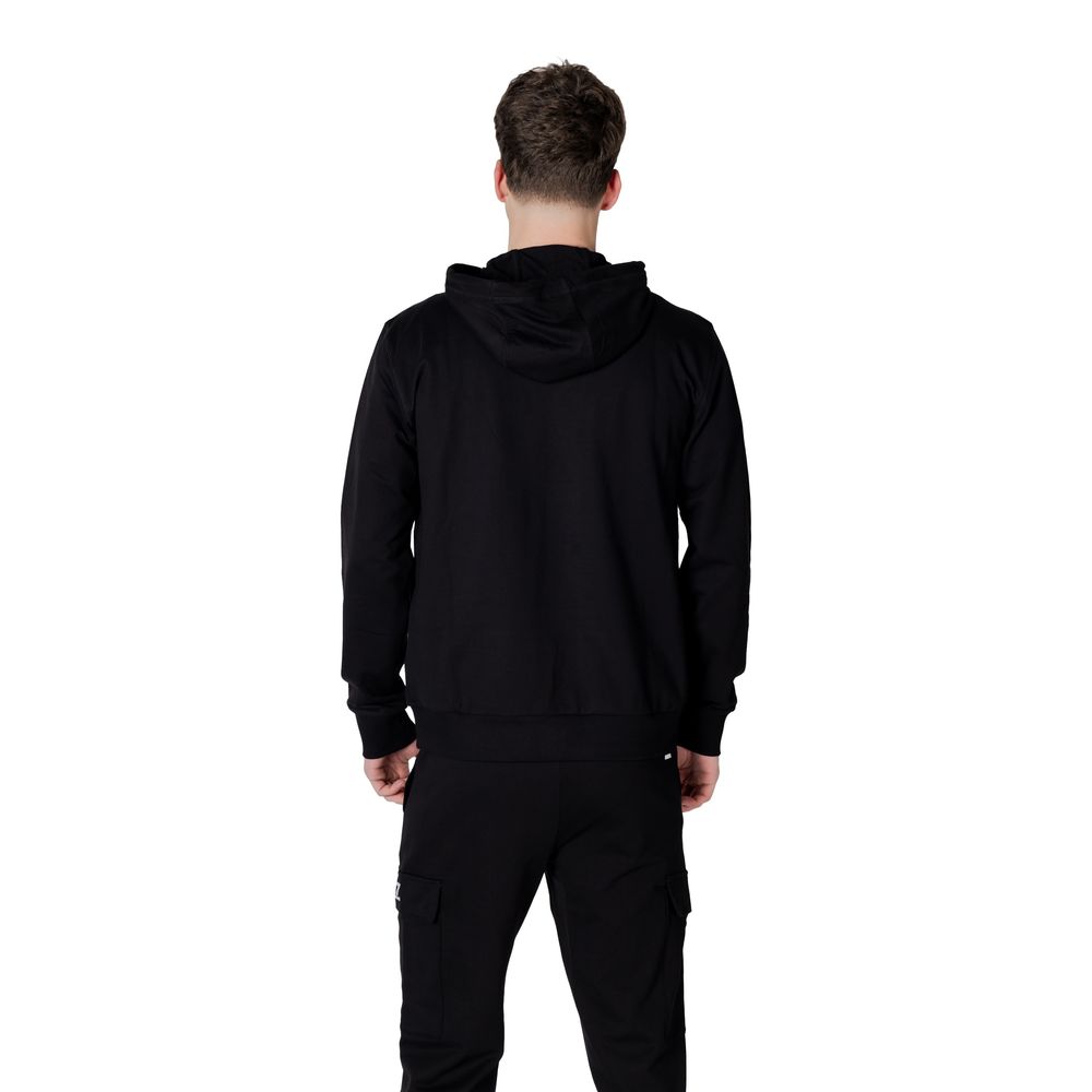EA7 Emporio Armani Black Cotton Sweater