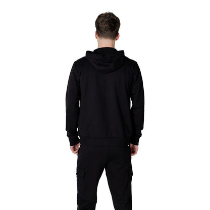 EA7 Emporio Armani Black Cotton Sweater