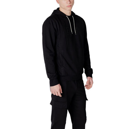 EA7 Emporio Armani Black Cotton Sweater