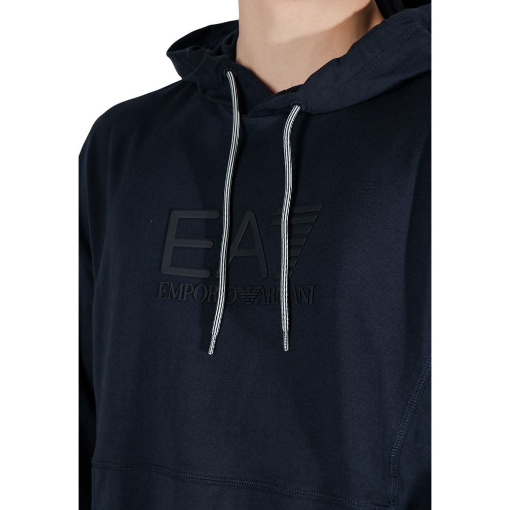 EA7 Emporio Armani Blue Cotton Sweater
