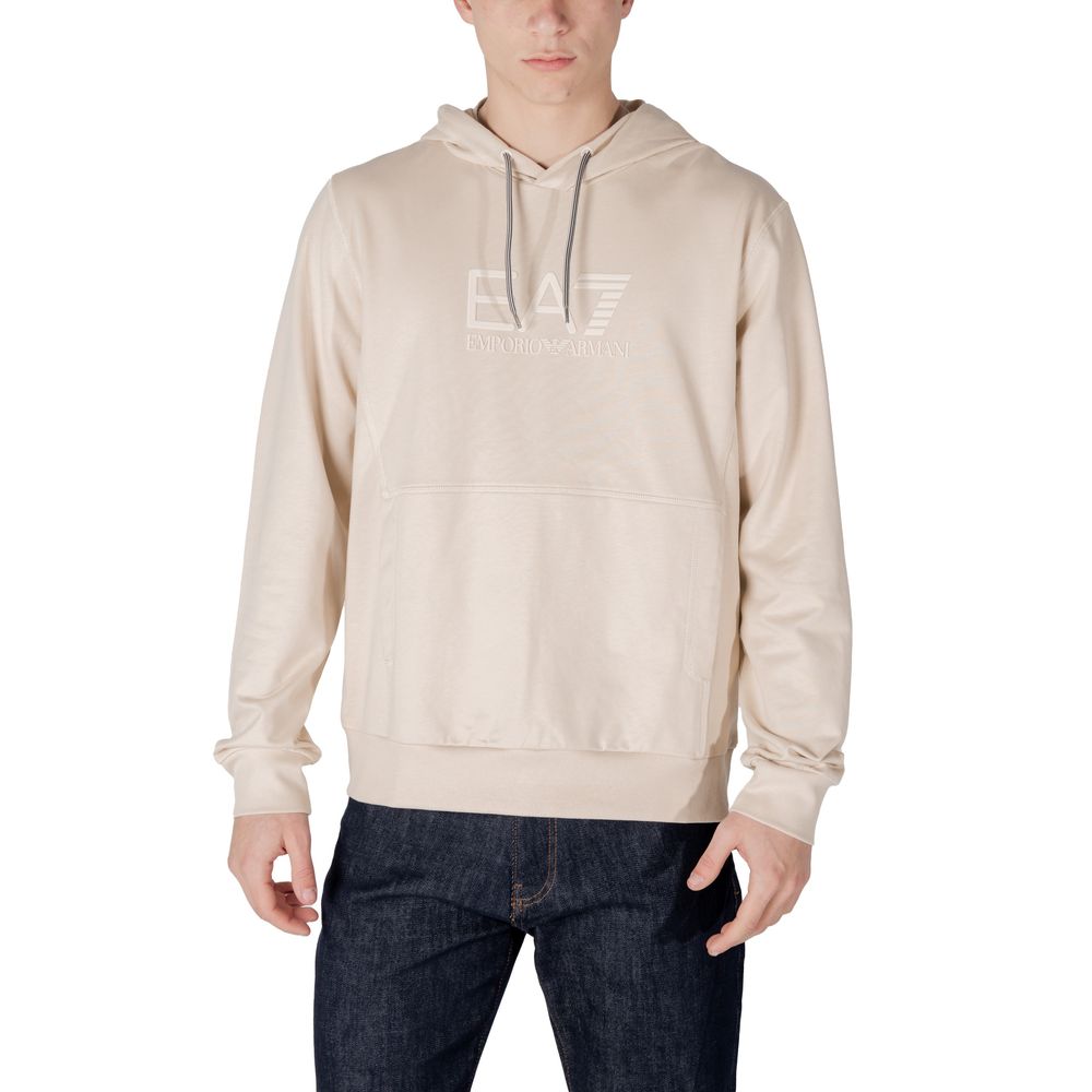 EA7 Emporio Armani Beige Cotton Sweater