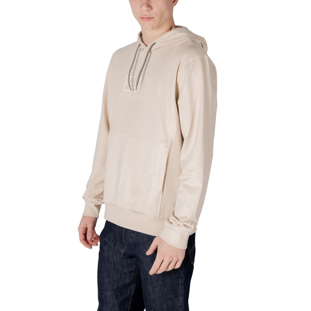 EA7 Emporio Armani Beige Cotton Sweater