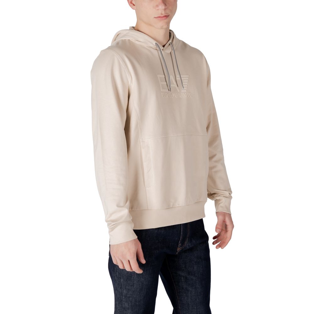 EA7 Emporio Armani Beige Cotton Sweater