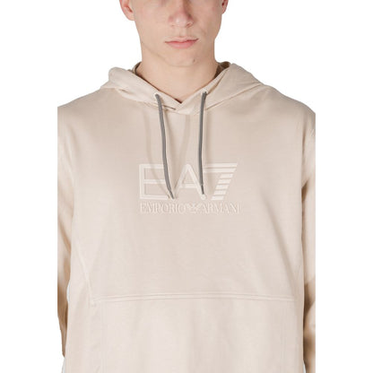 EA7 Emporio Armani Beige Cotton Sweater