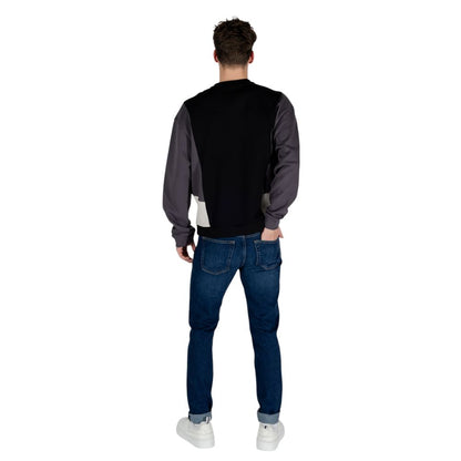 EA7 Emporio Armani Black Cotton Sweatshirt