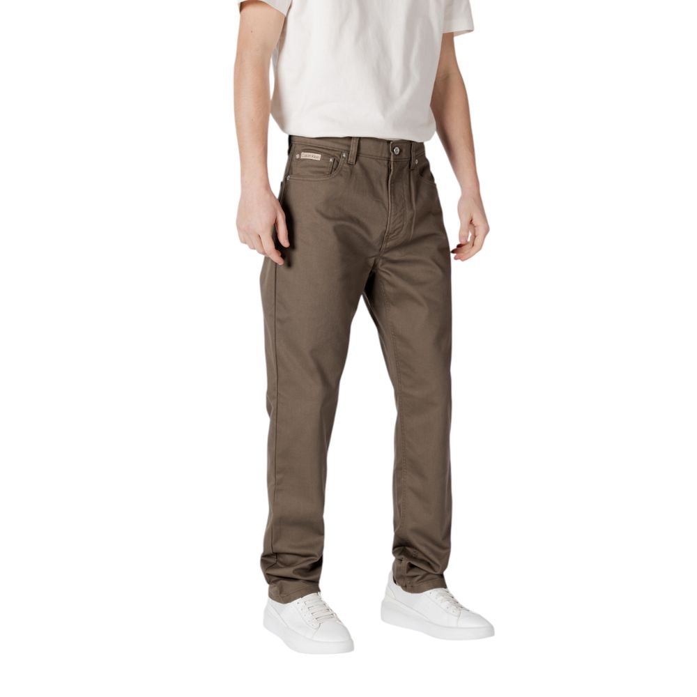 Calvin Klein Jeans Jeans e pantaloni in cotone verde