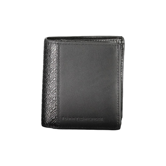 Tommy Hilfiger Black Leather Men Wallet