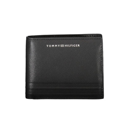 Tommy Hilfiger Black Leather Mens Wallet