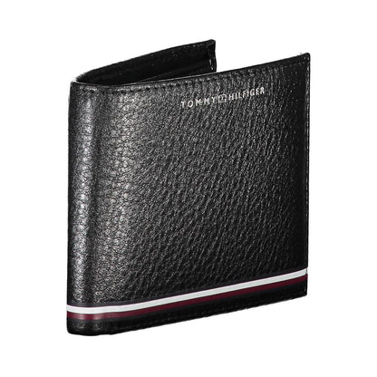 Tommy Hilfiger Black Leather Men Wallet